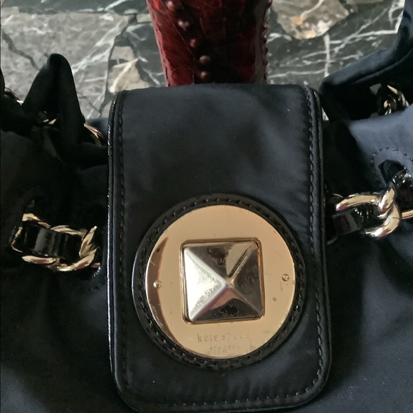 Kate spade black Willa Sutton place twist lock shoulder bag 14x10 - Picture 5 of 7